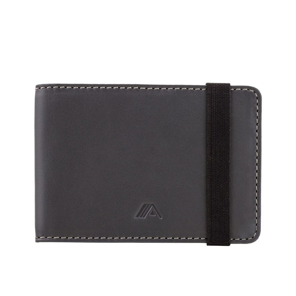 A-SLIM Leather Wallet Kihaku - Grey